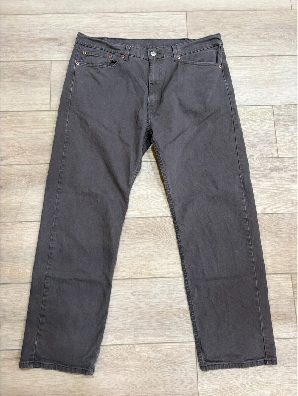 Levi Strauss 505 Mens Iron Stone Grey Straight Leg Clasic Fit Jeans 38X30 EUC